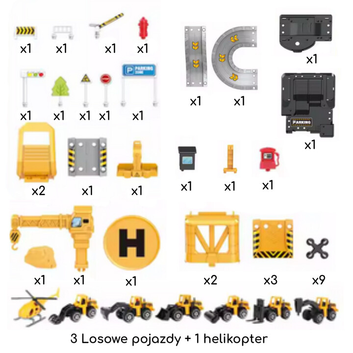 WOOPIE Garage Parking Road Works 41 pcs.