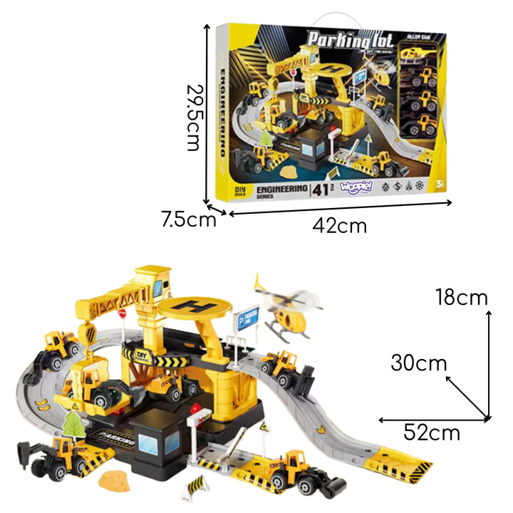WOOPIE Garage Parking Road Works 41 pcs.