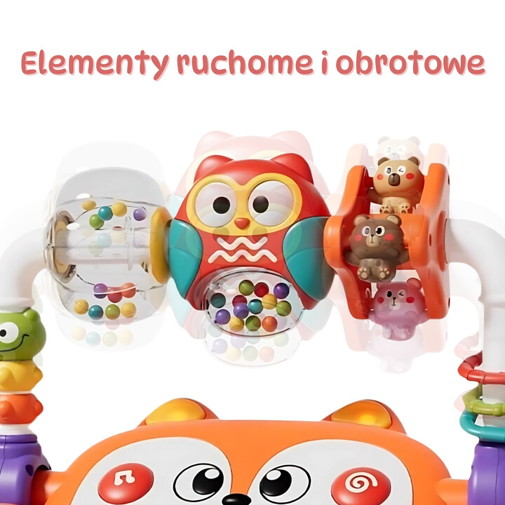 WOOPIE BABY Interactive Educational Piano Sensory Fox LED Rattles
