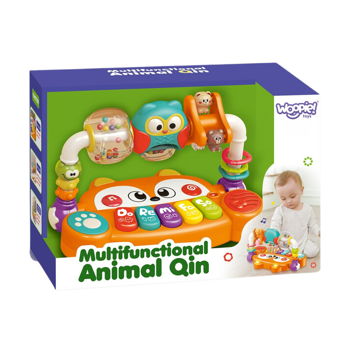 WOOPIE BABY Interactive Educational Piano Sensory Fox LED Rattles
