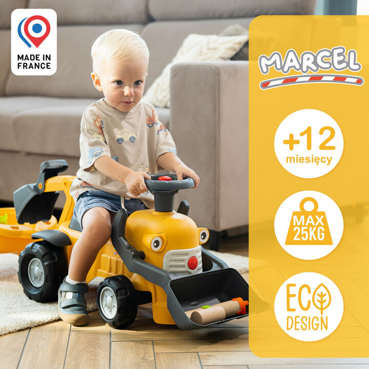 FALK Marcel Ride-on Excavator Walker with Trailer