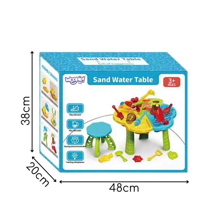 WOOPIE Water Table with Chair 2 in 1 Sandbox
