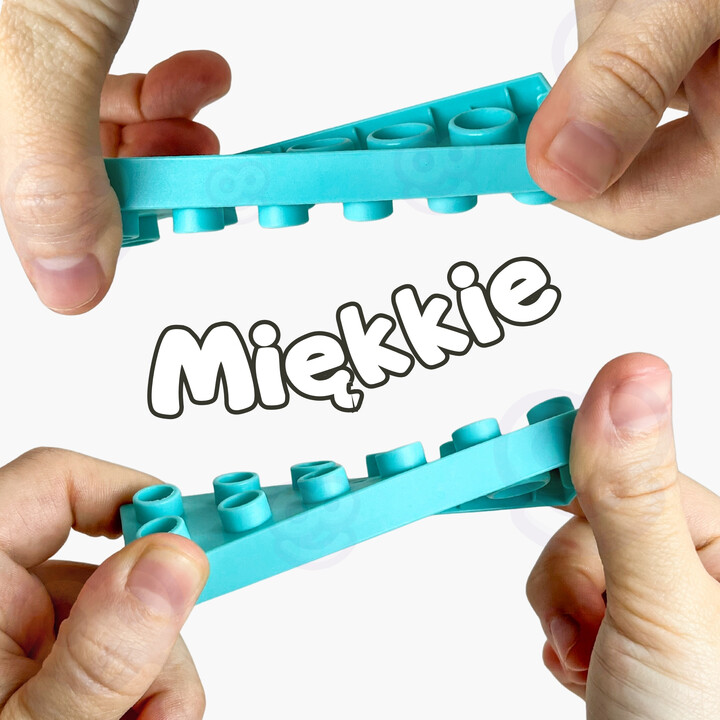 WOOPIE Klocki Soft Blocks Zestaw 99 Elementów w Pudełku