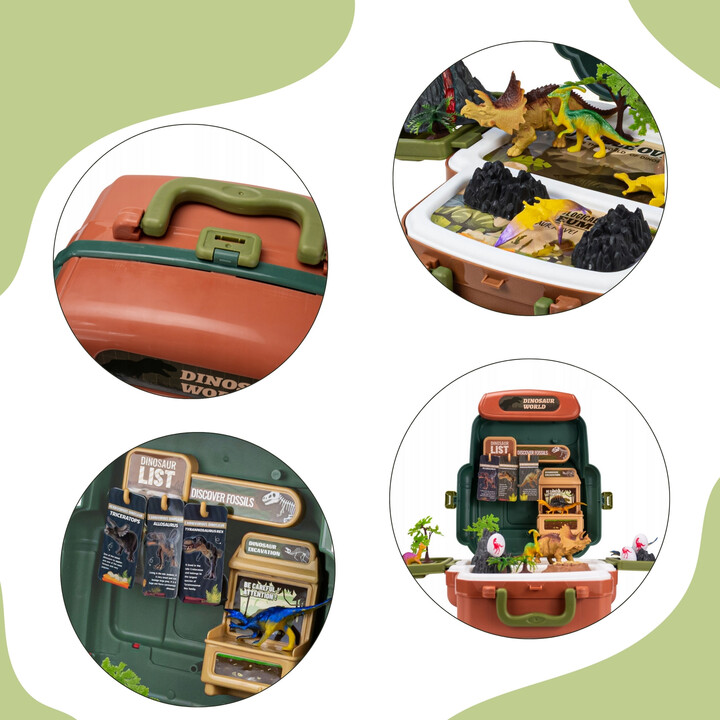 WOOPIE Dinosaur World Suitcase - Educational Dinosaur Explorer Set