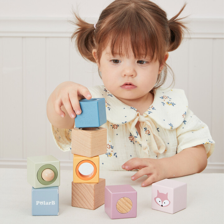 VIGA PolarB Wooden Sensory Blocks
