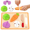 VIGA Wooden Montessori Educational Puzzle Vegetables for Cutting