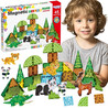 WOOPIE Magnetic Construction Blocks 3D Educational Set Rare Animals 45pcs.