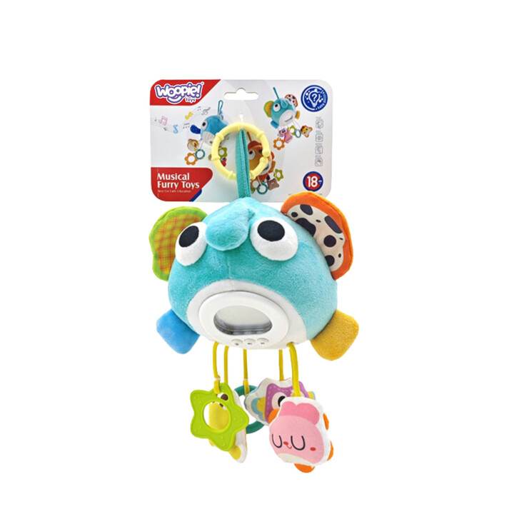 WOOPIE Baby Plush Elephant Interactive Musical Cuddly Toy with Pendants and Teethers
