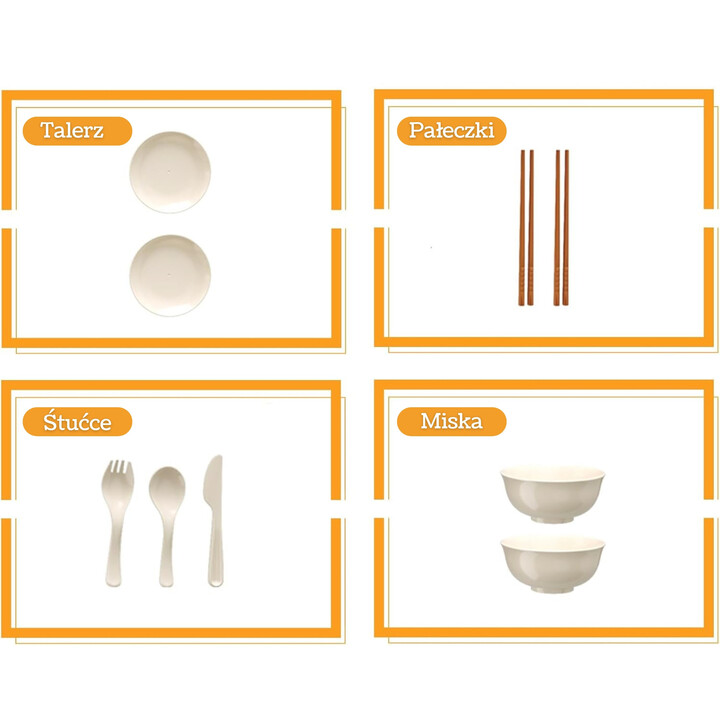 WOOPIE Little Chef Set Pots Frying Pan Kettle White 32 pcs.
