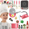 WOOPIE Little Chef's Set Induction Pots Frying Pan Kettle Pink 30 pcs.