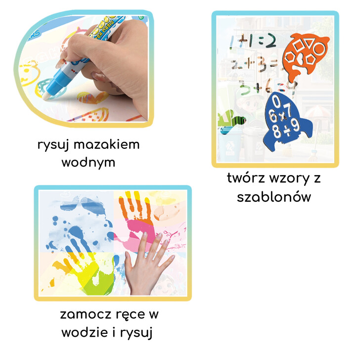 WOOPIE Water Painting Mat for Kids with Dinosaurs + Accessories