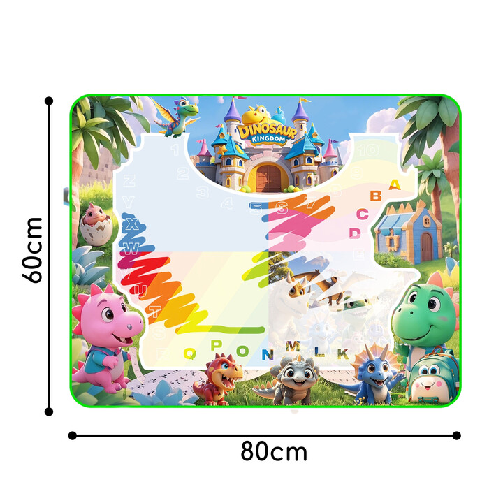 WOOPIE Water Painting Mat for Kids with Dinosaurs + Accessories