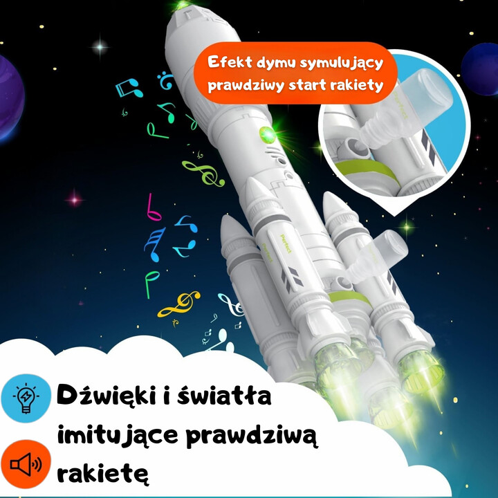 WOOPIE Interaktywna Rakieta Kosmiczna Space Set