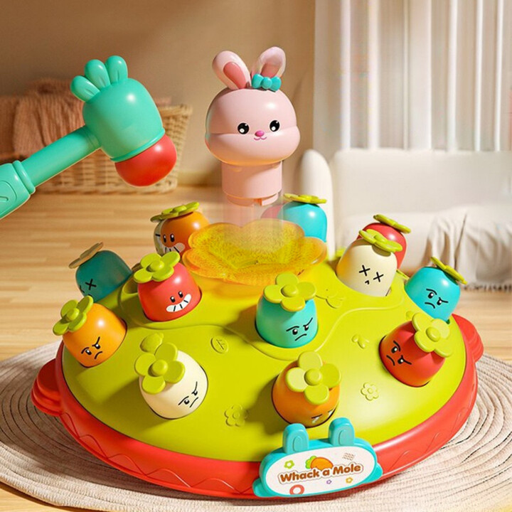 WOOPIE BABY Interactive Skill Game Hammer the Carrot Educational Hit the Mole