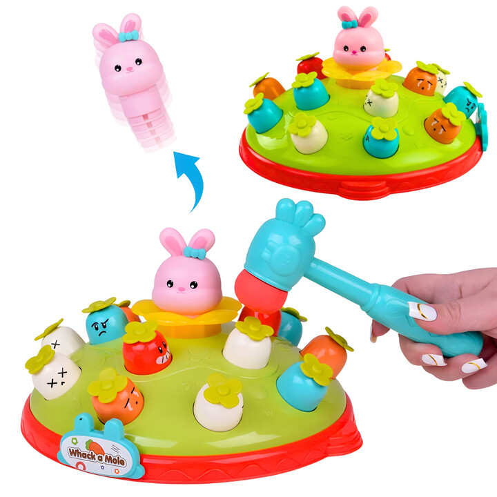 WOOPIE BABY Interactive Skill Game Hammer the Carrot Educational Hit the Mole