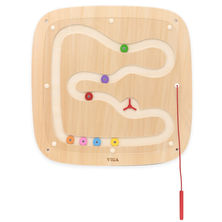 VIGA Wooden Sensory Manipulation Board Gravitational Flow