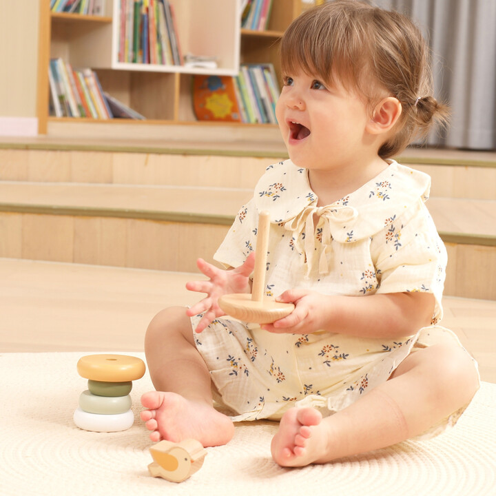 VIGA PolarB Wooden Educational Pyramid - Bird