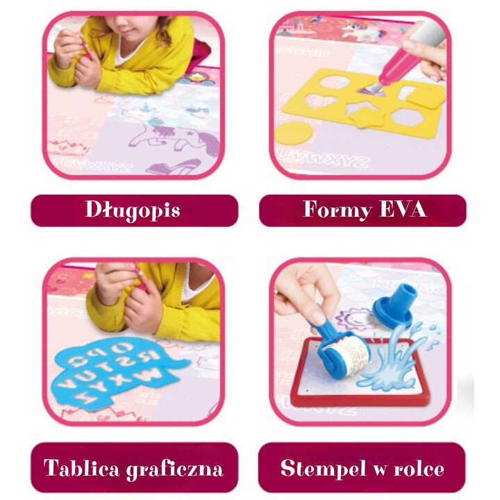 WOOPIE Mata Wodna Magiczna do Rysowania dla Małej Księżniczki
