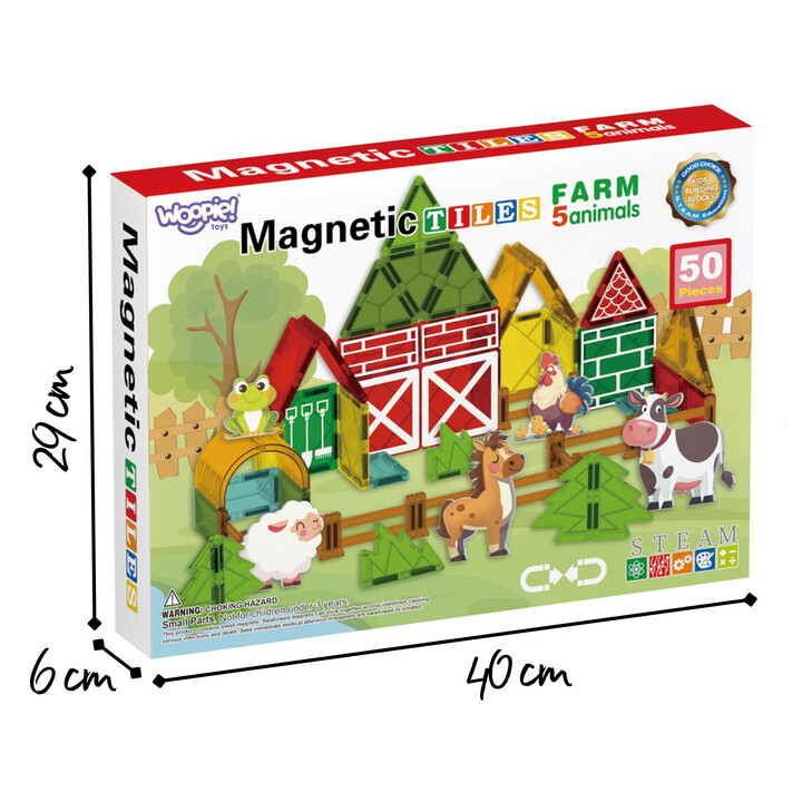 WOOPIE Magnetyczne Klocki Konstrukcyjne 7