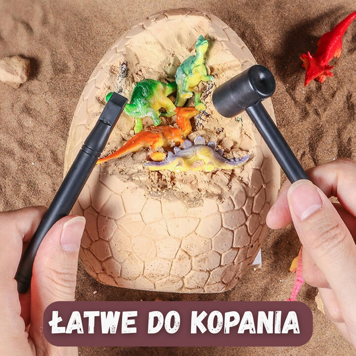 WOOPIE Dinosaur Egg Dig Archaeologist's Kit to Excavate 12 Dinosaurs