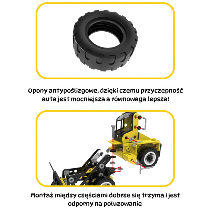 WOOPIE Construction Set STEAM Construction Vehicles 6in1 223 pcs.