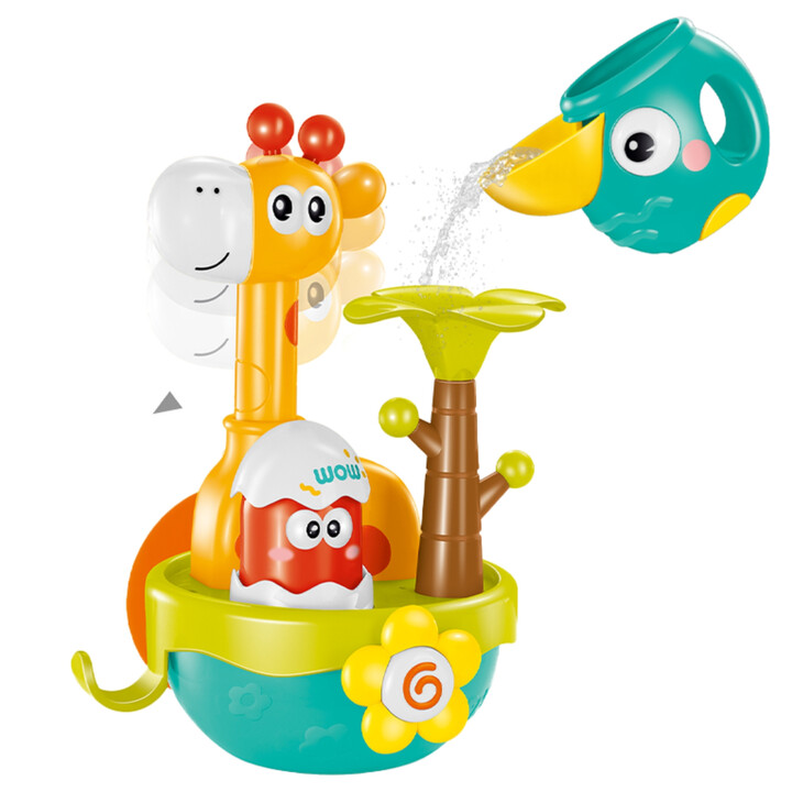 WOOPIE BABY Giraffe Bath Toy with Suction Cup Funnel
