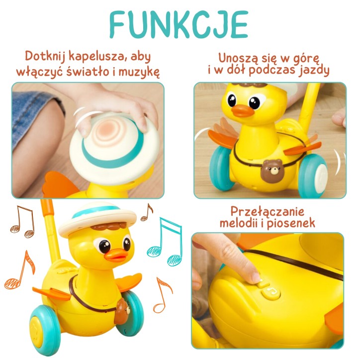 WOOPIE Ducky Stick Pusher Sound and Light Effects