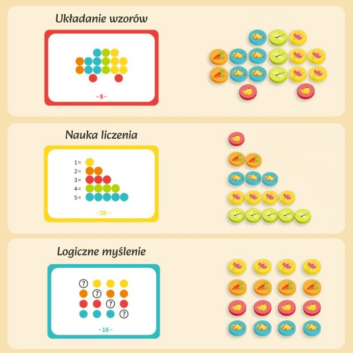 WOOPIE Educational Logic Game Color Sorter Classification