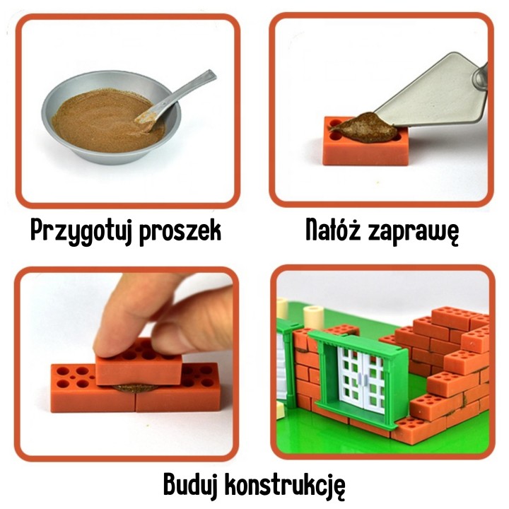 WOOPIE Zestaw Do Budowania z Cegieł - Willa 357 el.