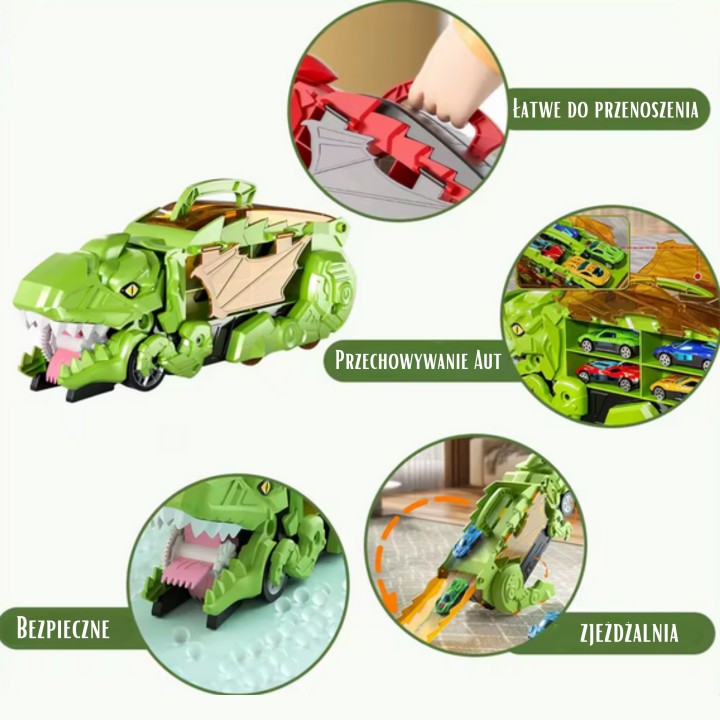 WOOPIE Dinosaur Eater Track Vehicle Set 13pcs.
