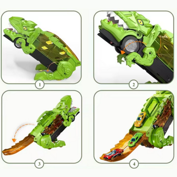 WOOPIE Dinosaur Eater Track Vehicle Set 13pcs.