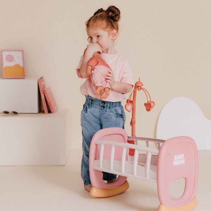 SMOBY Baby Nurse Cradle with Mobile