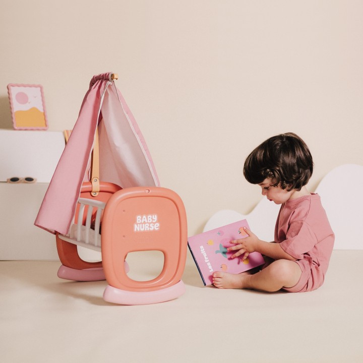 Smoby Baby Nurse Cradle with Canopy