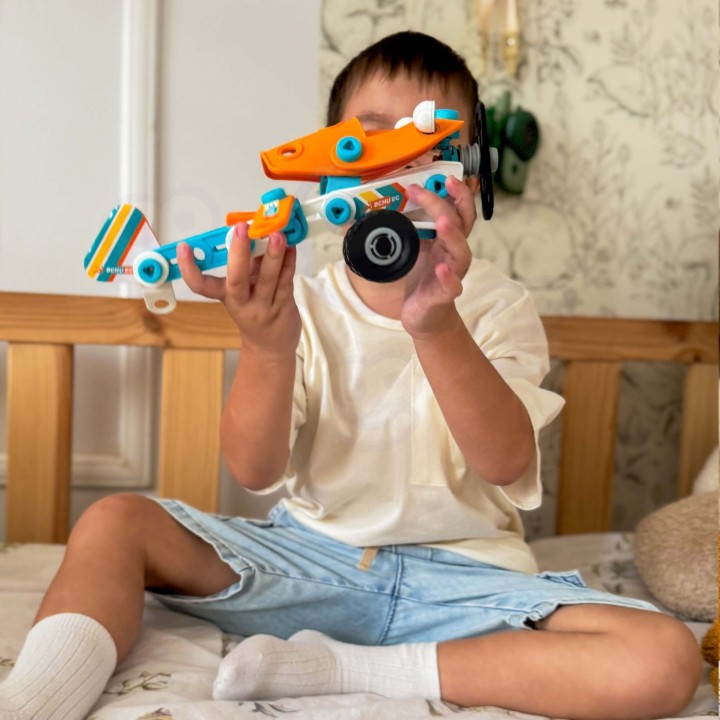 WOOPIE Plane STEM Building Blocks Kit – Creative Fun