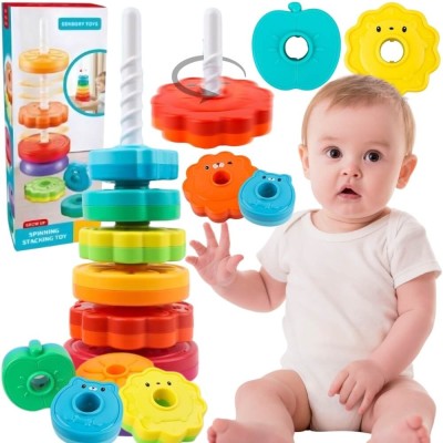 Twisted Tower Pyramid Colorful WOOPIE - Educational Toy for Children