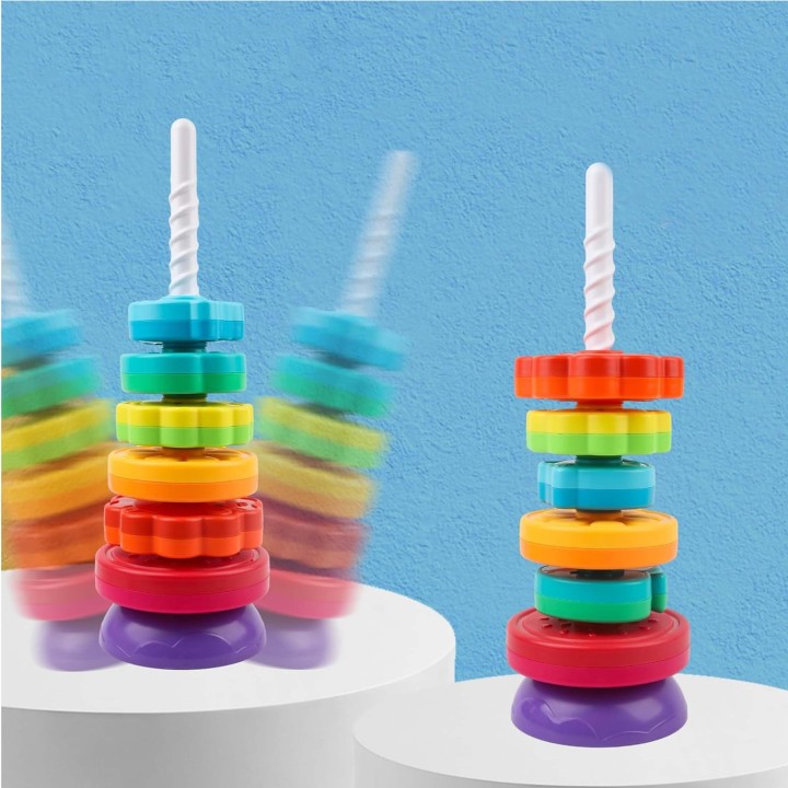 Twisted Tower Pyramid Colorful WOOPIE - Educational Toy for Children