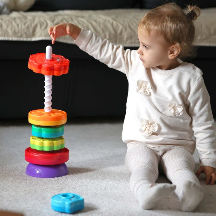 Twisted Tower Pyramid Colorful WOOPIE - Educational Toy for Children