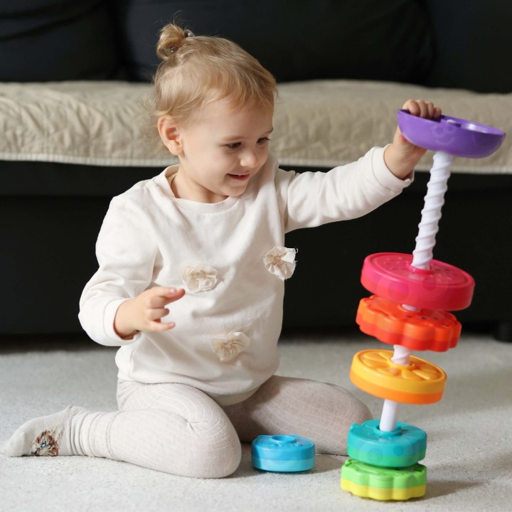 Twisted Tower Pyramid Colorful WOOPIE - Educational Toy for Children