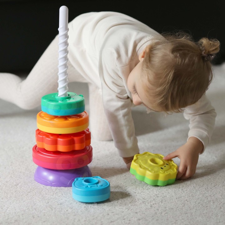 Twisted Tower Pyramid Colorful WOOPIE - Educational Toy for Children