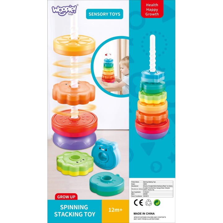 Twisted Tower Pyramid Colorful WOOPIE - Educational Toy for Children