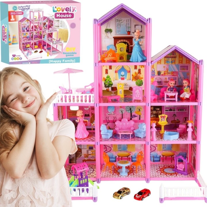 WOOPIE Mega Villa Dollhouse LOVELY HOUSE 194 pcs.