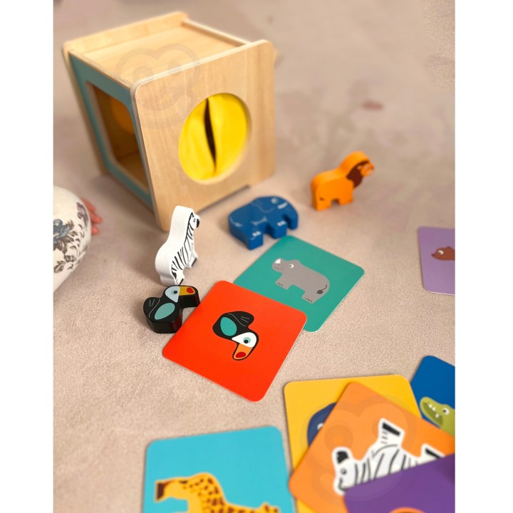 WOOPIE GREEN Box Pudełko XXL Montessori Edukacyjne 7w1 Sensoryczne 31-36 Mies.