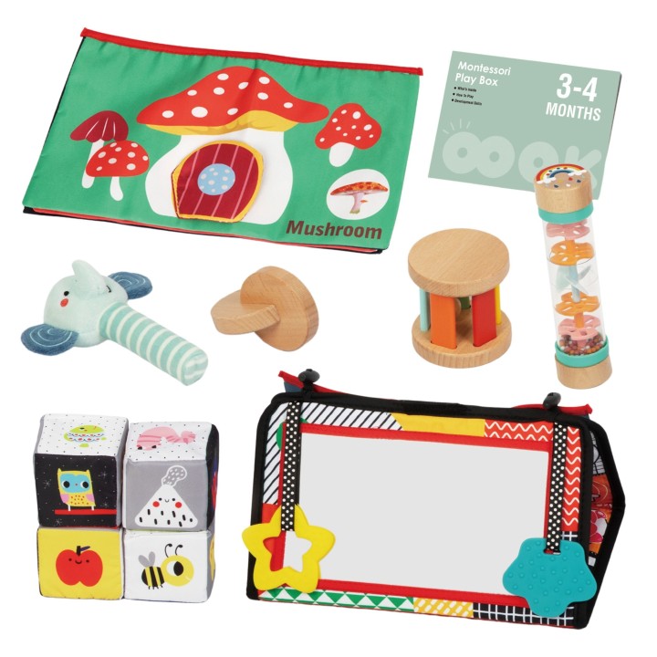 WOOPIE GREEN Pudełko XXL Montessori Sensoryka i Edukacja 6w1