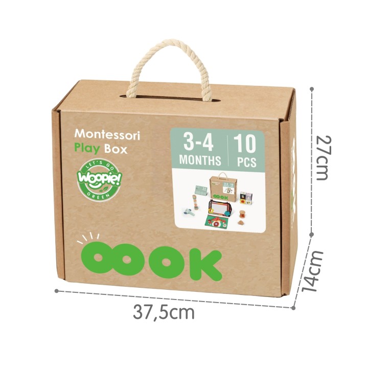 WOOPIE GREEN Pudełko XXL Montessori Sensoryka i Edukacja 6w1