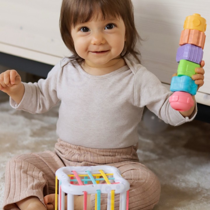 WOOPIE GREEN Pudełko Box 5w1 Montessori Edukacujny 11-12M