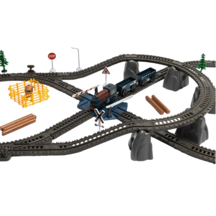 WOOPIE Electric Train Freight Locomotive XXL Track 90 pcs.