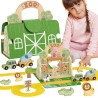TOOKY TOY Mini Zoo Portable Animal Bag Set