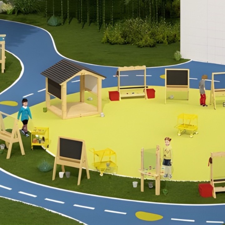 CLASSIC WORLD EDU Duży Drewniany Domek Altana Plac Zaabaw