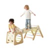 CLASSIC WORLD Wooden Climbing Triangle Montessori Set 5 in 1 - Playground Indoor Gym for Children