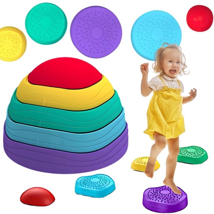 WOOPIE Sensory Path Balance Stones for Children Balance Training 5 pcs.
